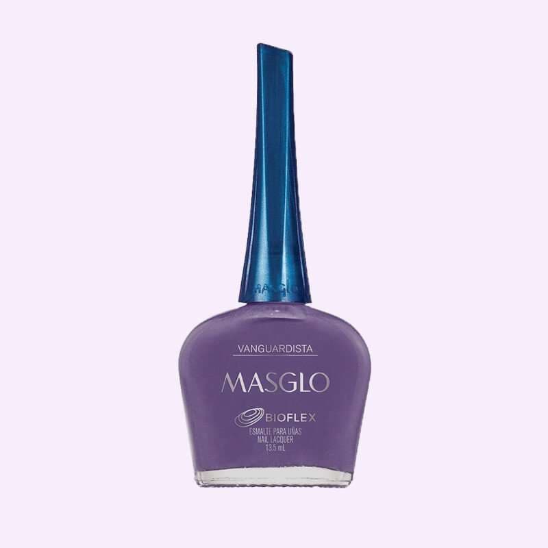 MASGLO Vanguardista Esmalte Tradicional Cremoso Gama Morado 13,5ml