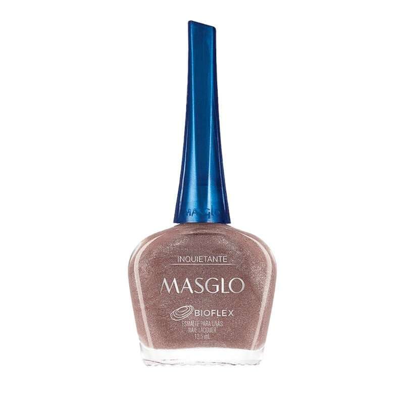 MASGLO Inquietante Esmalte Tradicional Metalizado Gama Marron 13,5ml