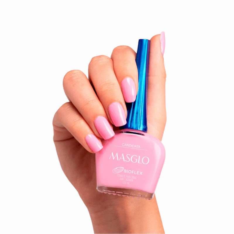 MASGLO Candidata Esmalte Tradicional Cremoso Gama Rosado 13,5ml - imagen 2