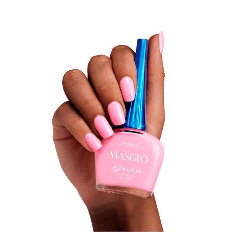 MASGLO Candidata Esmalte Tradicional Cremoso Gama Rosado 13,5ml - imagen 4