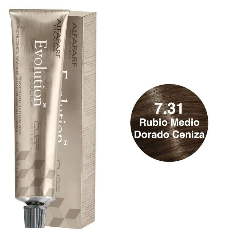 ALFAPARF Evolution Tinte Tono 7.31 Rubio Medio Dorado Cenizo