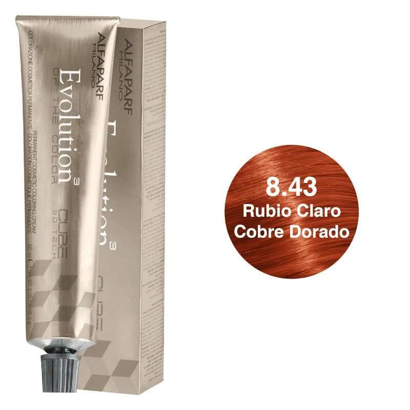 ALFAPARF Evolution Tinte Tono 8.43 Rubio Claro Cobre Dorado