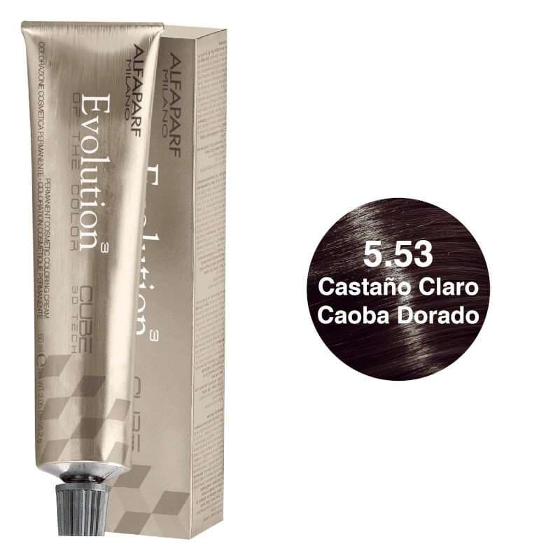 ALFAPARF Evolution Tinte Tono 5.53 Castaño Claro Caoba Dorado