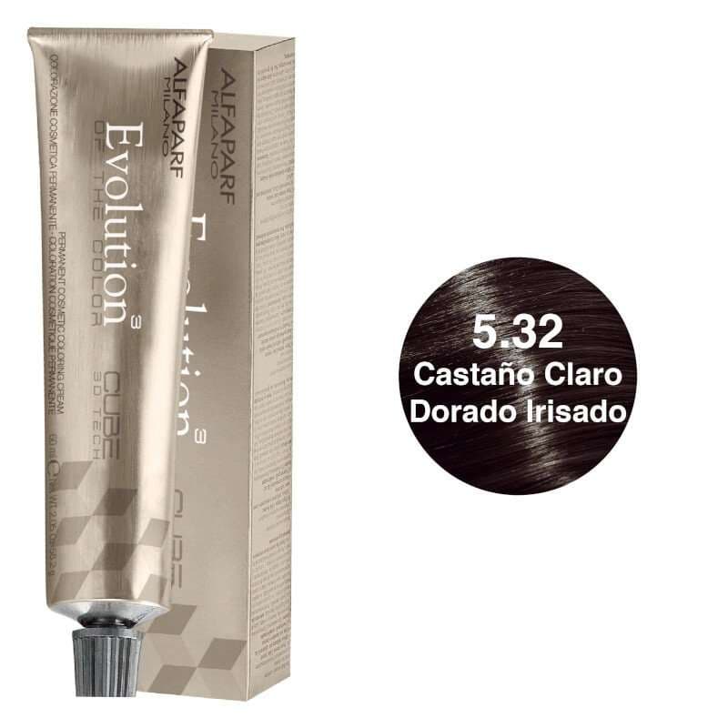 ALFAPARF Evolution Tinte Tono 5.32 Castaño Claro Dorado Irisado