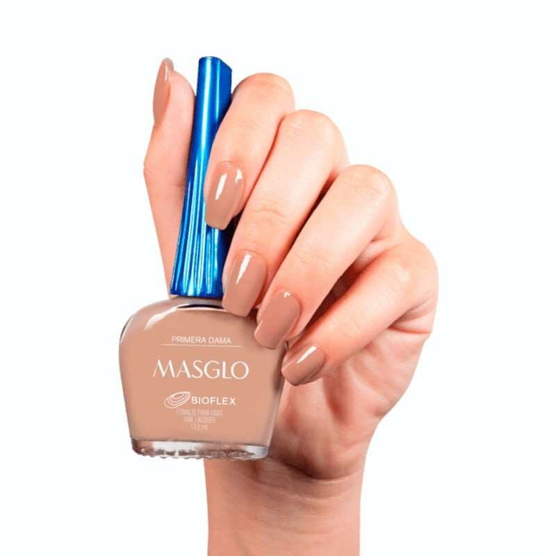 MASGLO Primera Dama Esmalte Tradicional Cremoso Gama Marron 13,5ml - imagen 2
