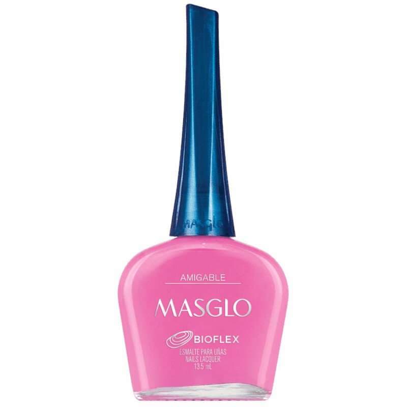MASGLO Amigable Esmalte Tradicional Cremoso Gama Fucsia 13,5ml