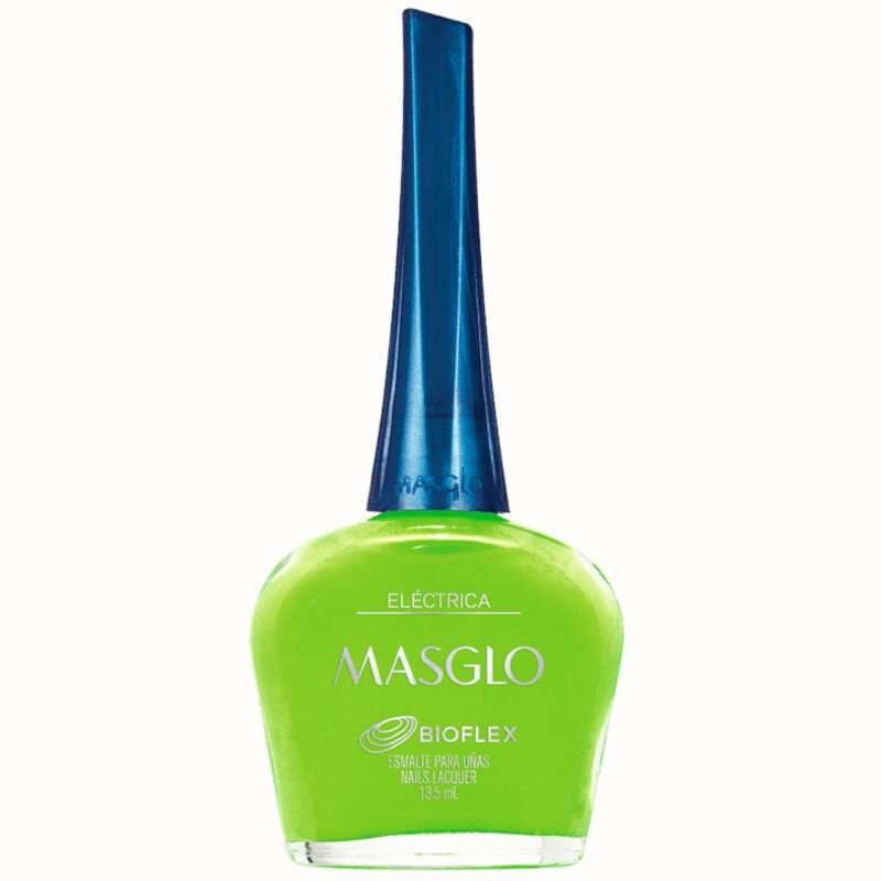 MASGLO Electrica Esmalte Tradicional Cremoso Gama Verde 13,5ml