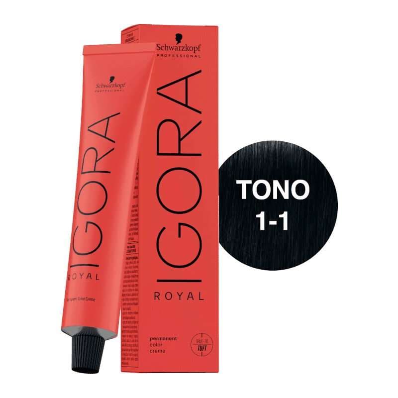 SCHWARZKOPF Igora Royal Tono 1-1 Negro Azulado 60mL
