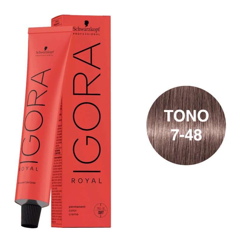 Igora Royal Tinte 7-48 Rubio Medio Beige Rojo 60mL