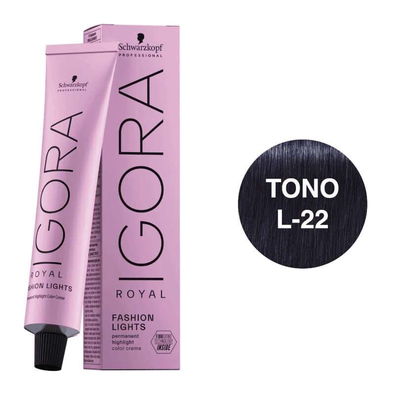 SCHWARZKOPF Igora Royal Fashion Lights Tono L-22 Humo Intenso 60mL