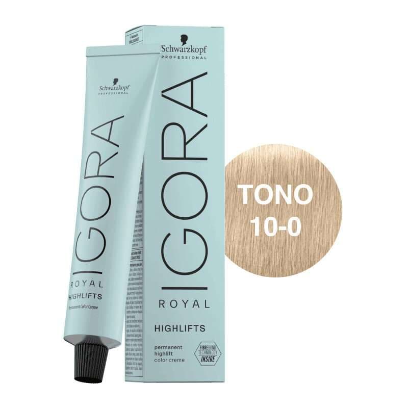 SCHWARZKOPF Igora Royal Highlifts Tono 10-0 Rubio Platino Natural 60ml