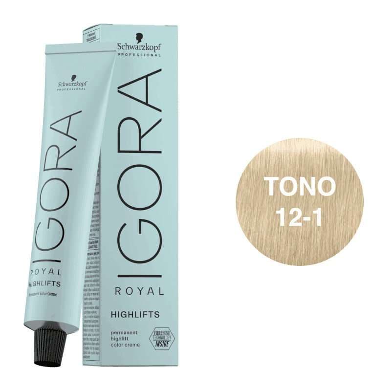 Igora Royal Highlifts Tono 12-1 Super Aclarante Ceniza 60mL