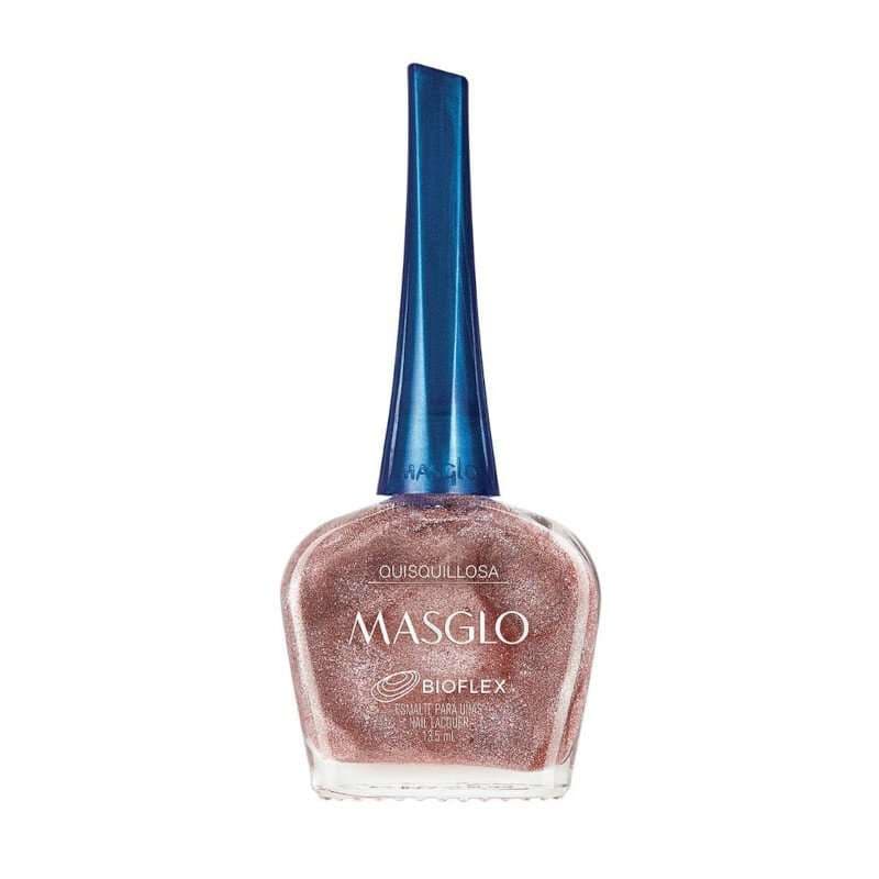 MASGLO Quisquillosa Dorado Esmalte Tradicional Perlado Gama Rosado 13,5ml