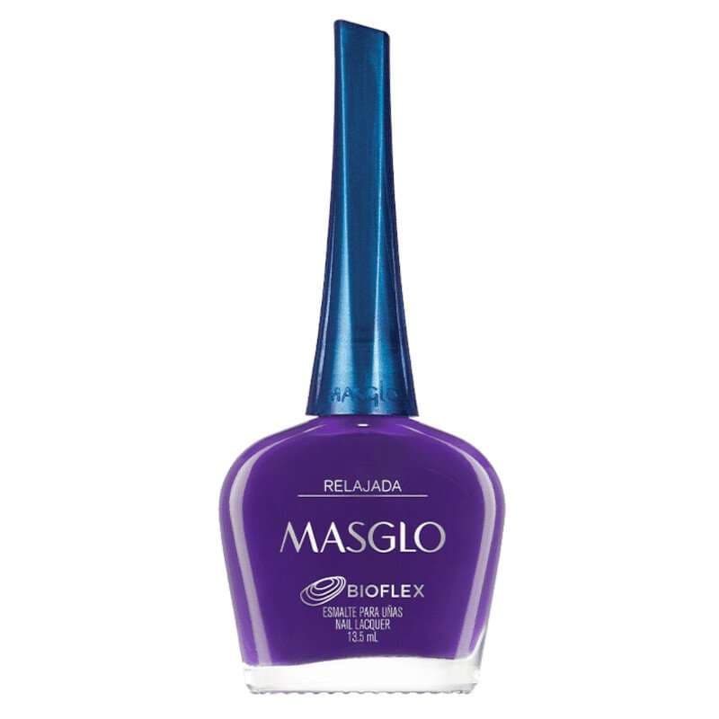 MASGLO Relajada Esmalte Tradicional Cremoso Gama Morado 13,5ml