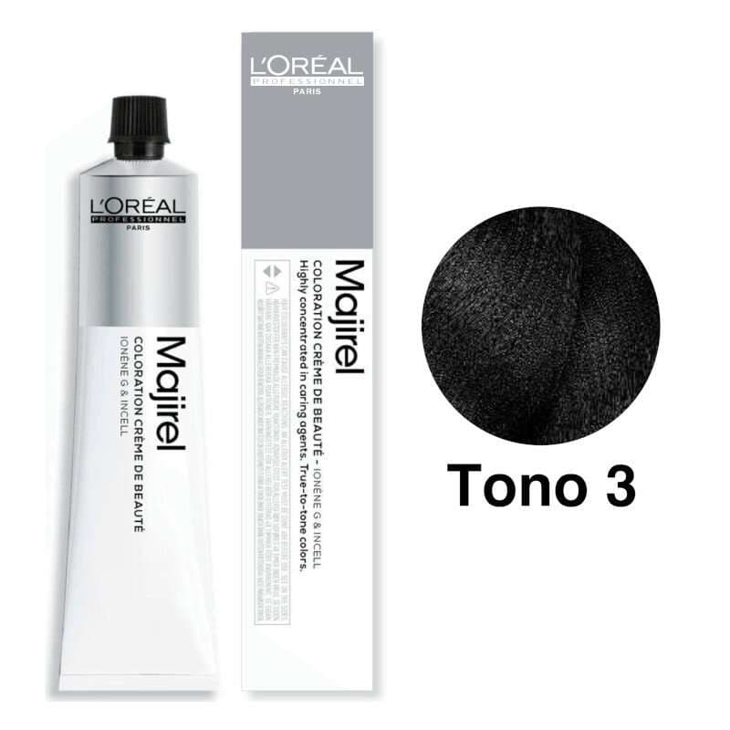 L'Oréal Professionnel Tinte Majirel Tono 3 Castaño Oscuro 50mL