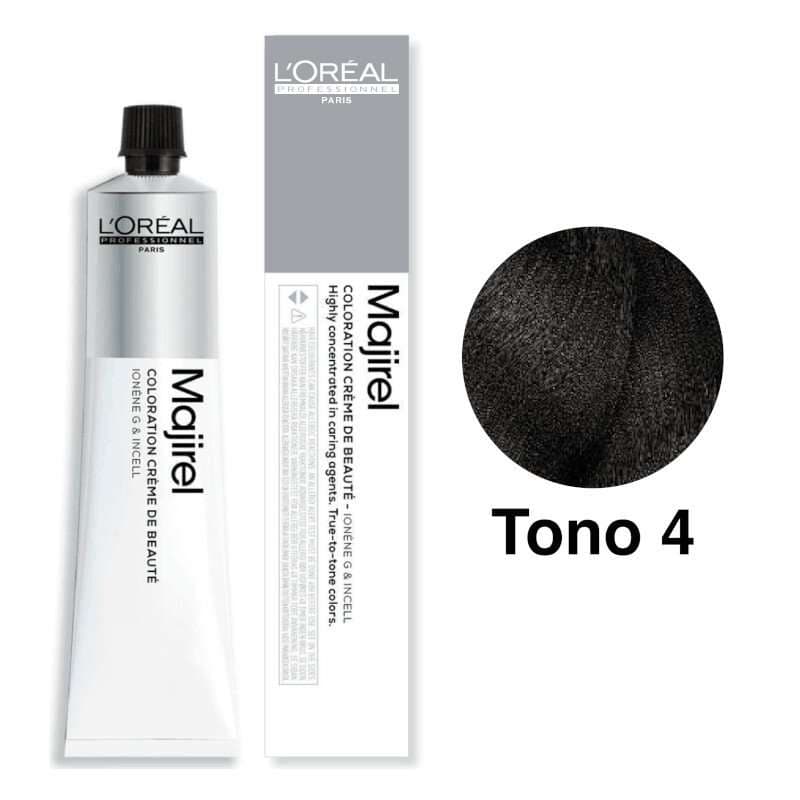 L'Oréal Professionnel Tinte Majirel Tono 4 Castaño 50mL