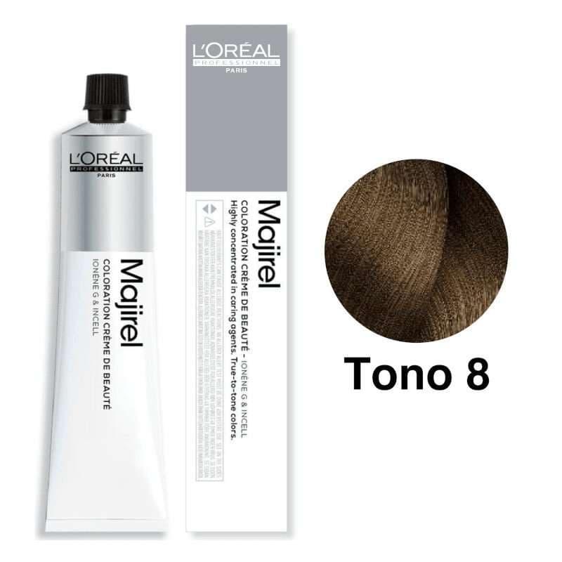 L'Oréal Professionnel Tinte Majirel Tono 8 Rubio Claro 50mL