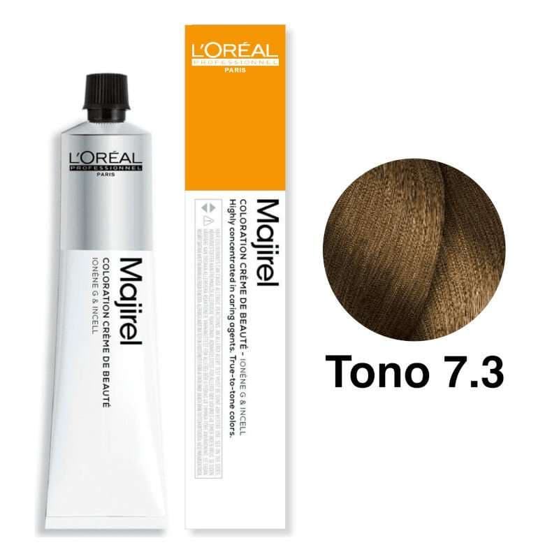L'Oréal Professionnel Tinte Majirel Tono 7.3 Rubio Dorado 50mL