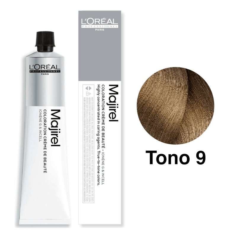 L'Oréal Professionnel Tinte Majirel Tono 9 Rubio Muy Claro 50mL