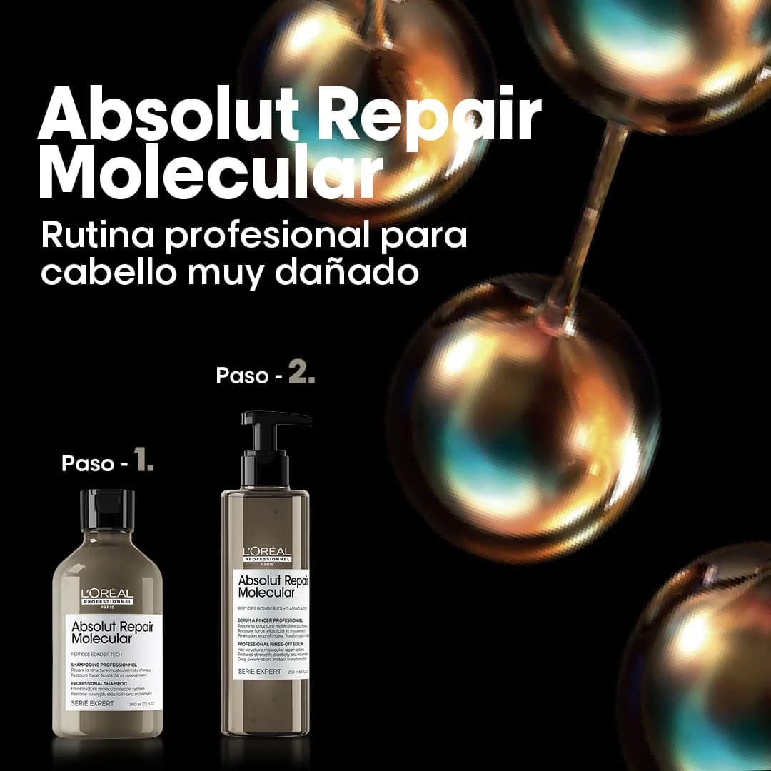 LOREAL Professionnel Kit Absolut Repair Molecular + Cosmetiquera - imagen 2