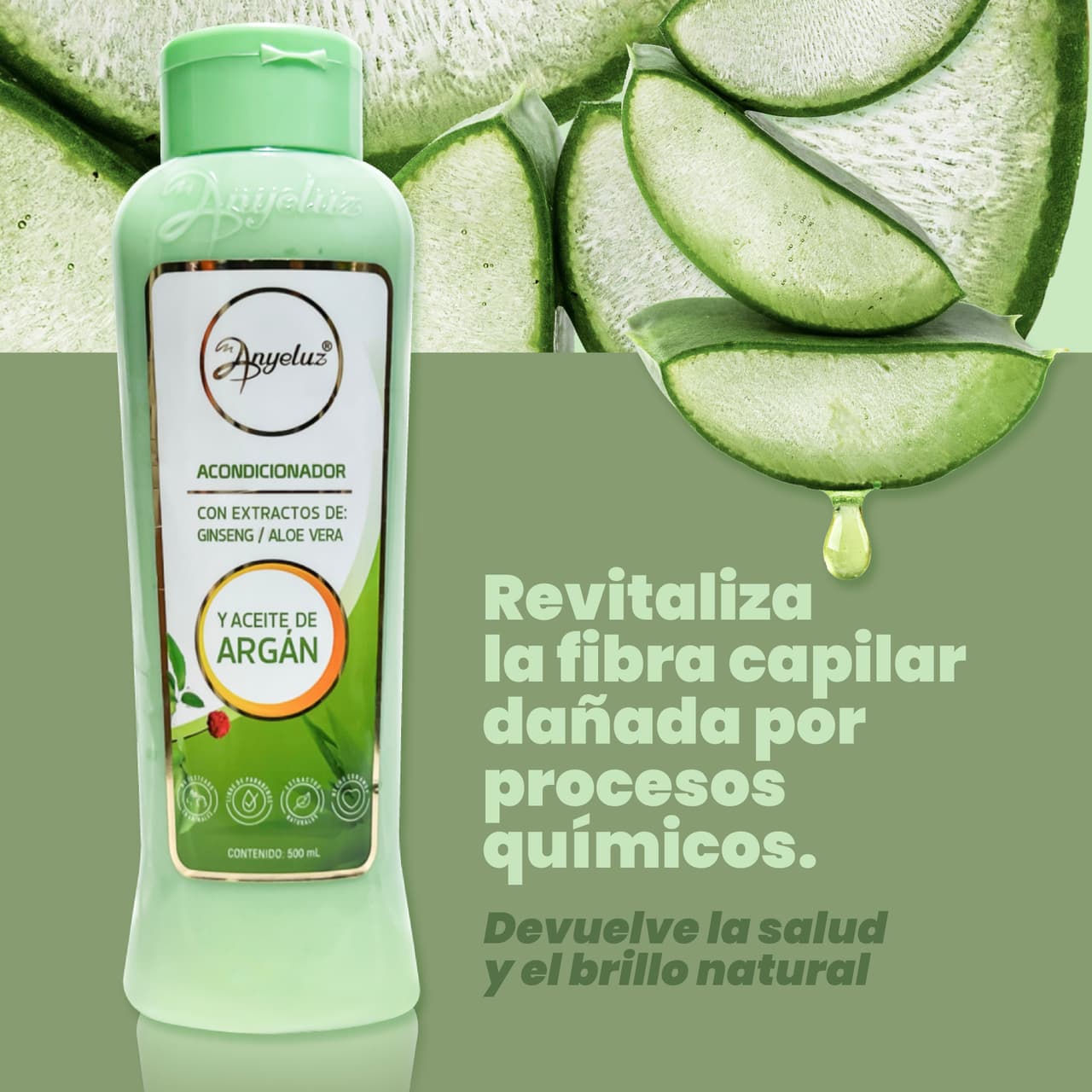 Anyeluz Acondicionador de Argán y Aloe Vera - imagen 2