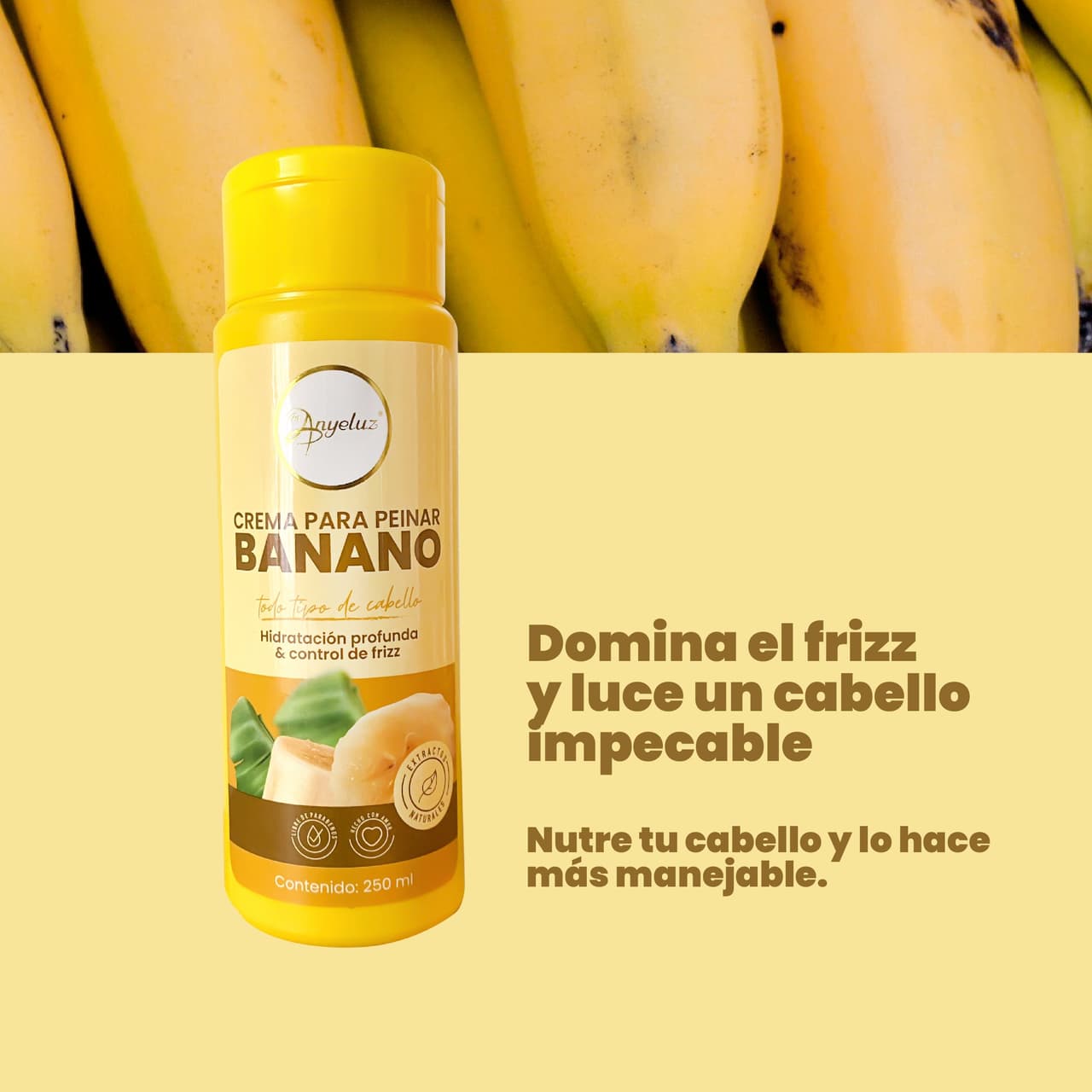 Anyeluz Crema para Peinar con Banano - imagen 2