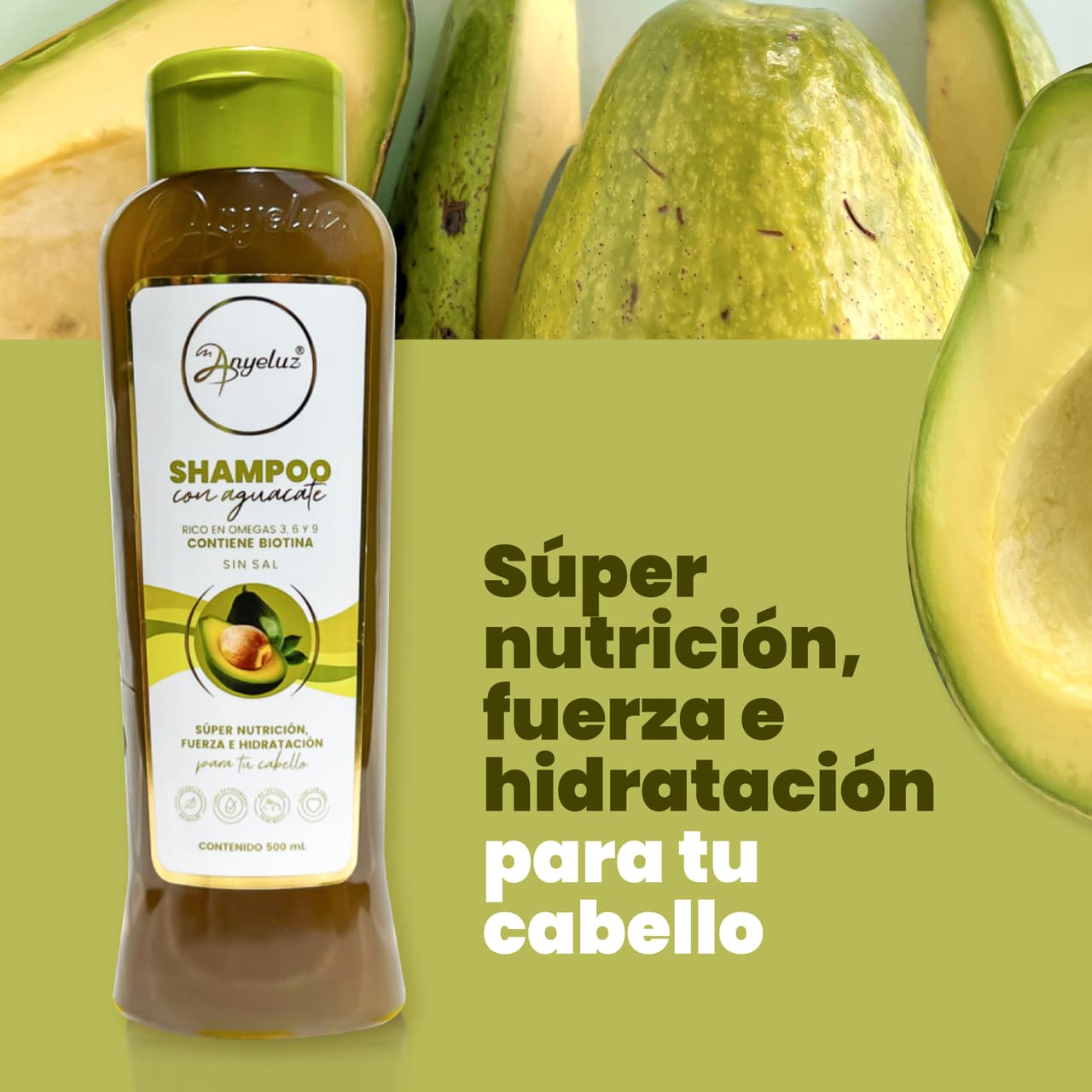 Anyeluz Shampoo con Aguacate - imagen 2