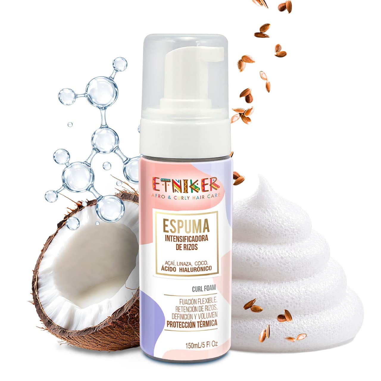Etniker Espuma Intensificadora De Rizos 150ml - imagen 2 - imagen 2