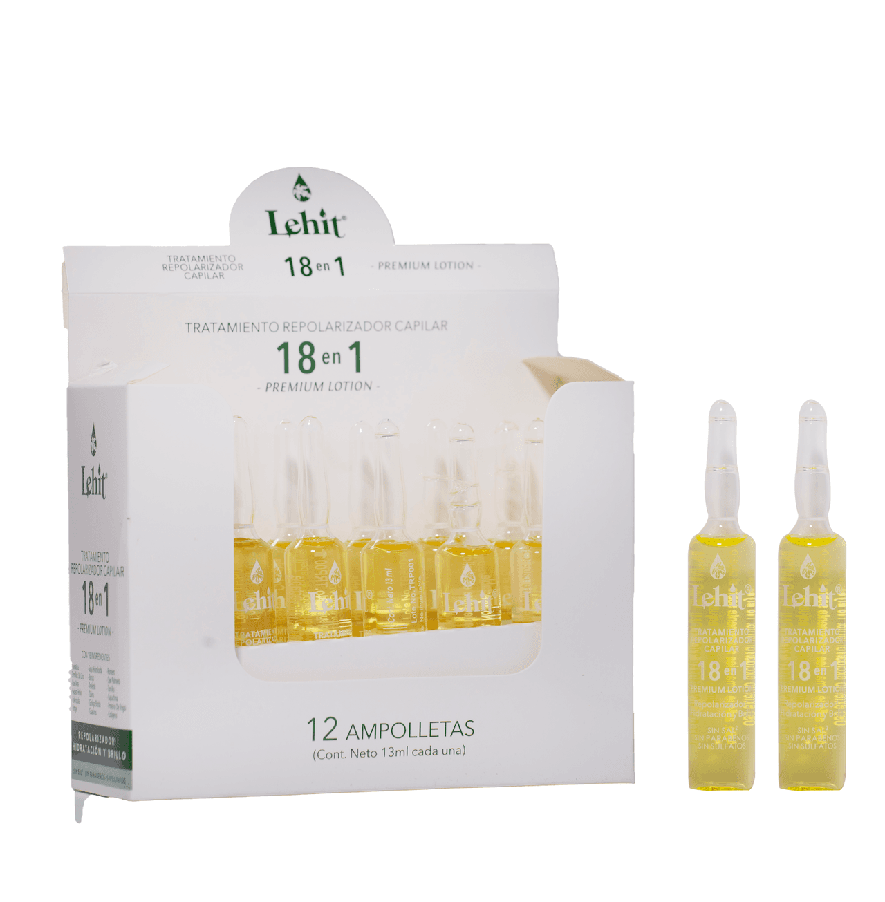 LEHIT 18 en 1 Repolarizador x 12 ampolletas disponible en Bogotá - LEHIT