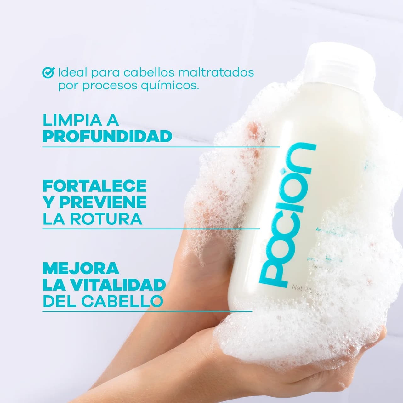 POCION Shampoo de Reparación 450ml - imagen 3