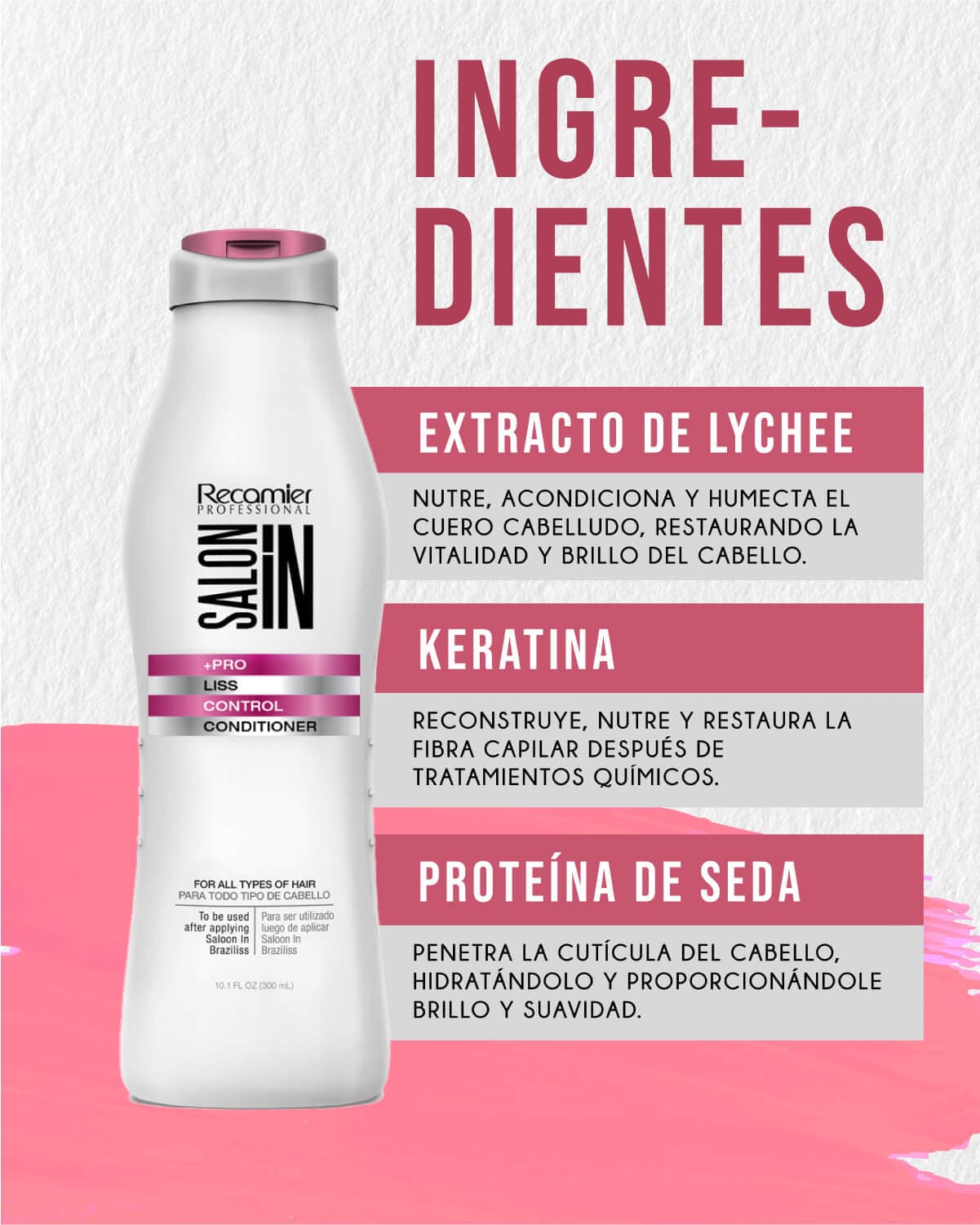 RECAMIER Acondicionador Liss Control Salon In 300ml - imagen 2