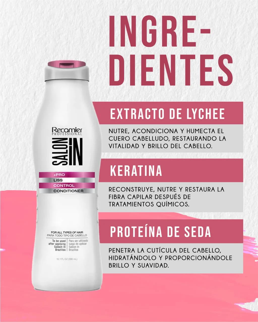 RECAMIER Salon In Acondicionador Liss Control 300ml - imagen 2