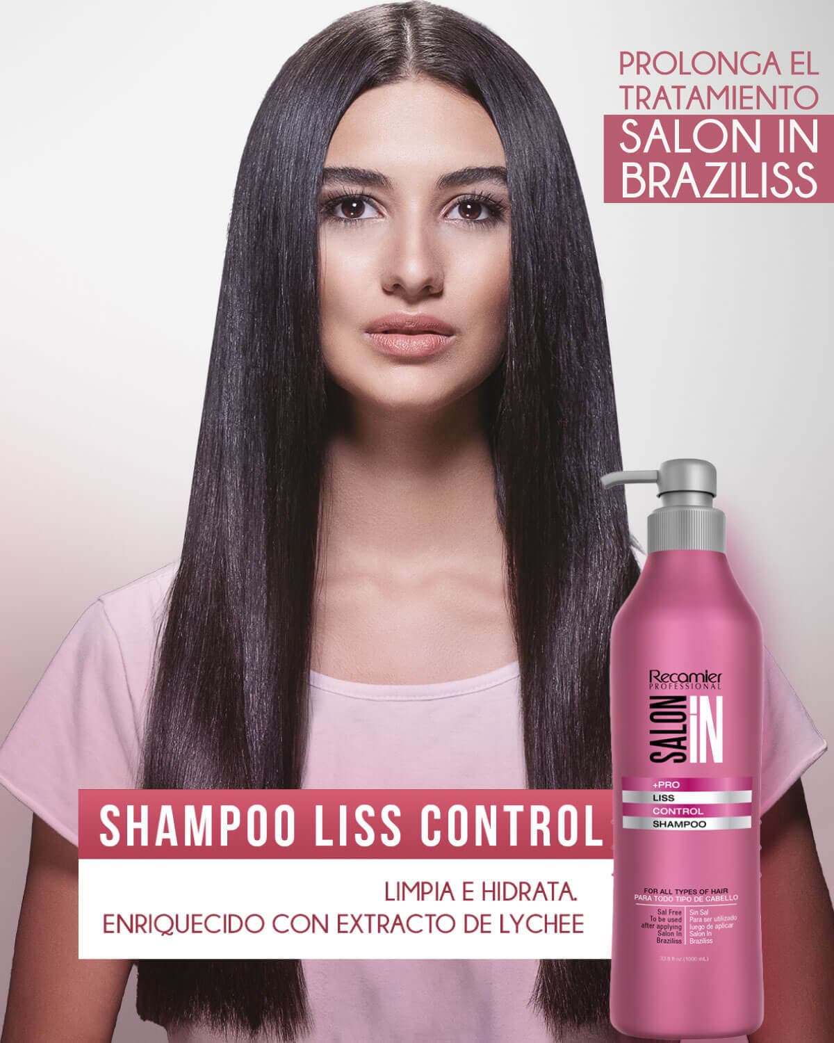 RECAMIER Shampoo 1000ml Pro Liss Control - imagen 3