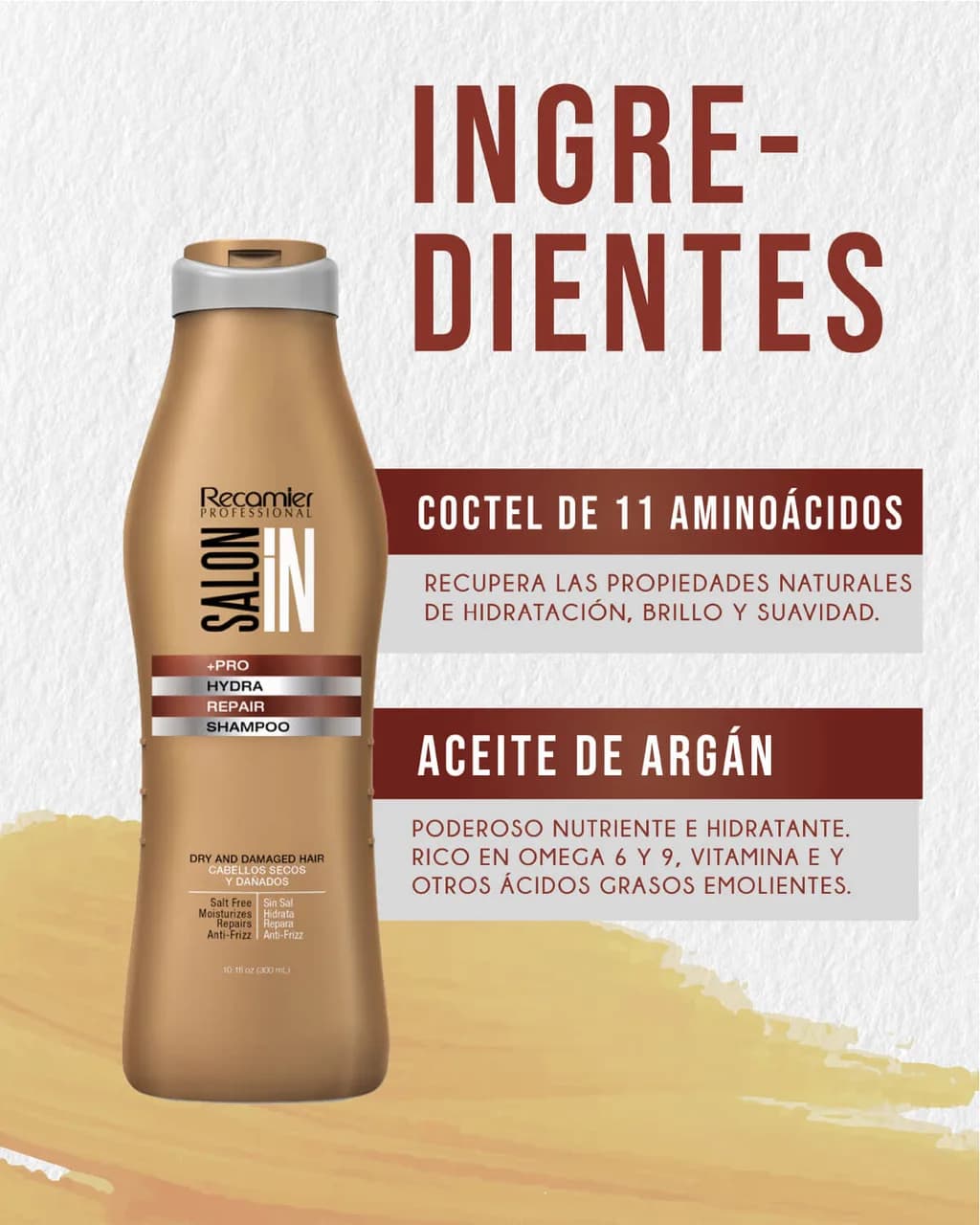 RECAMIER Salon In Shampoo Hydra Repair 300ml - imagen 2