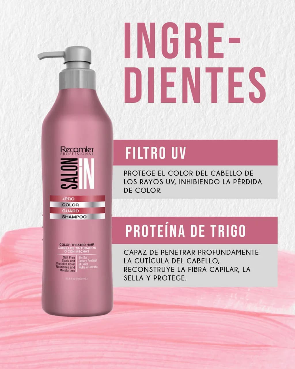 RECAMIER Salon In Shampoo Color Guard 1000ml - imagen 2