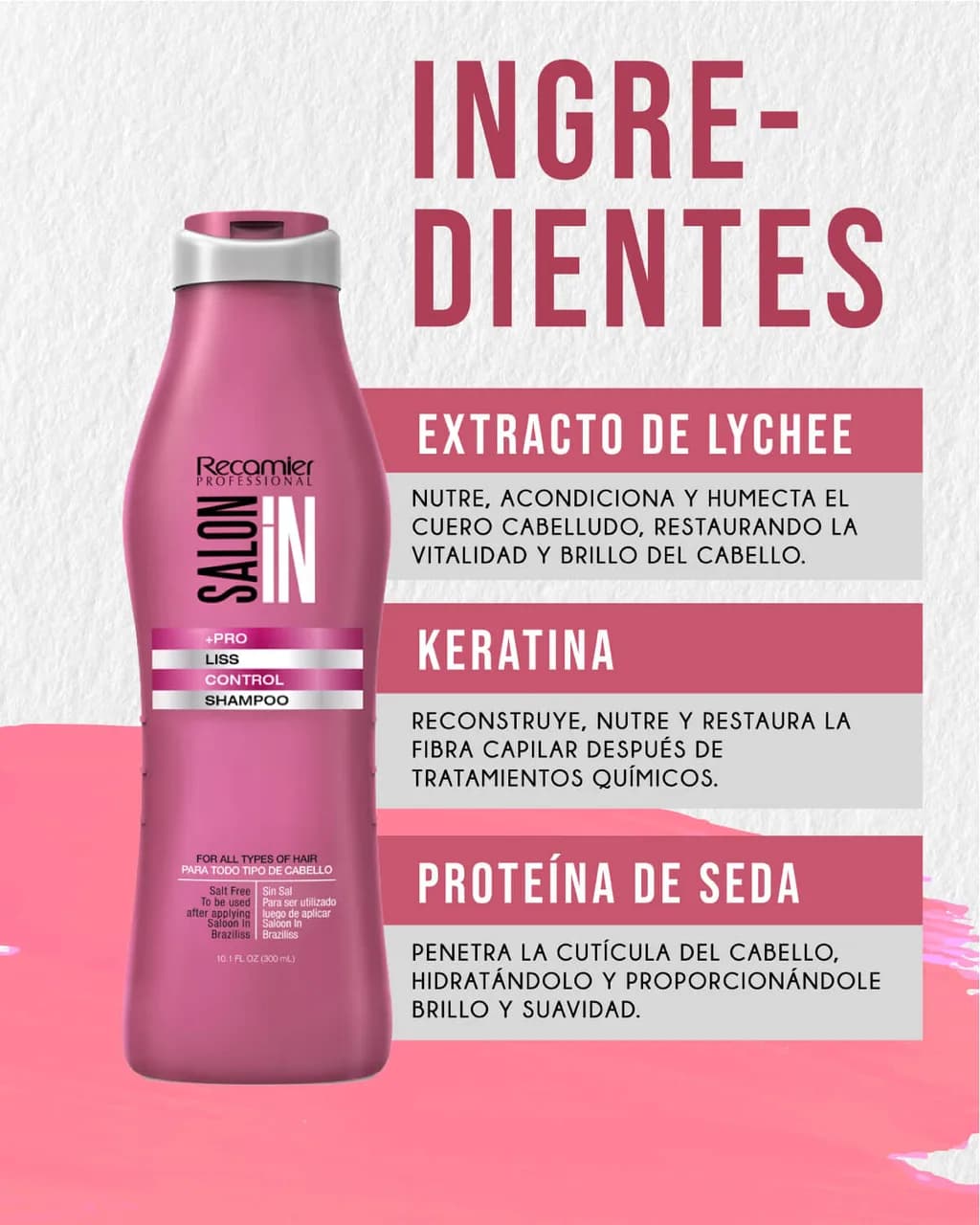 RECAMIER Salon In Shampoo Liss Control 300ml - imagen 2