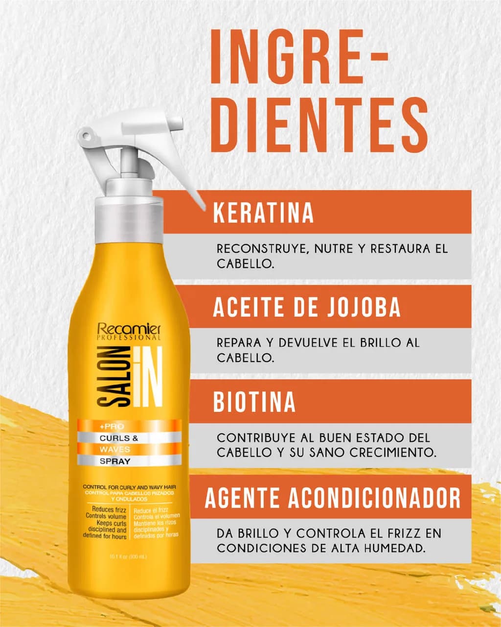 RECAMIER Salon In Spray Curls & Waves 300ml - imagen 2