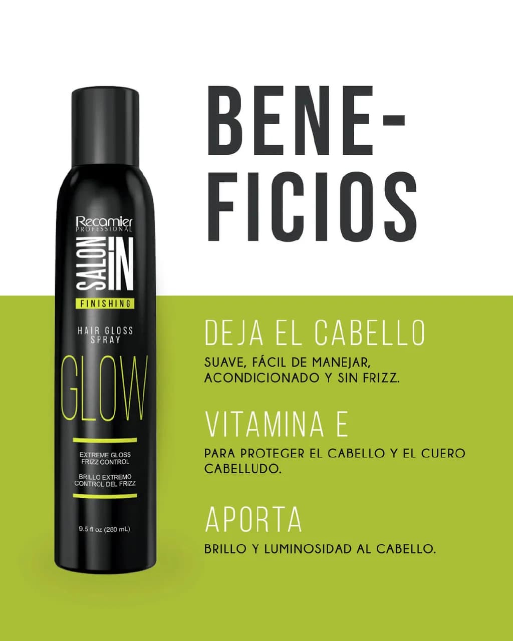 RECAMIER Salon In Spray Hair Gloss 280ml - imagen 2