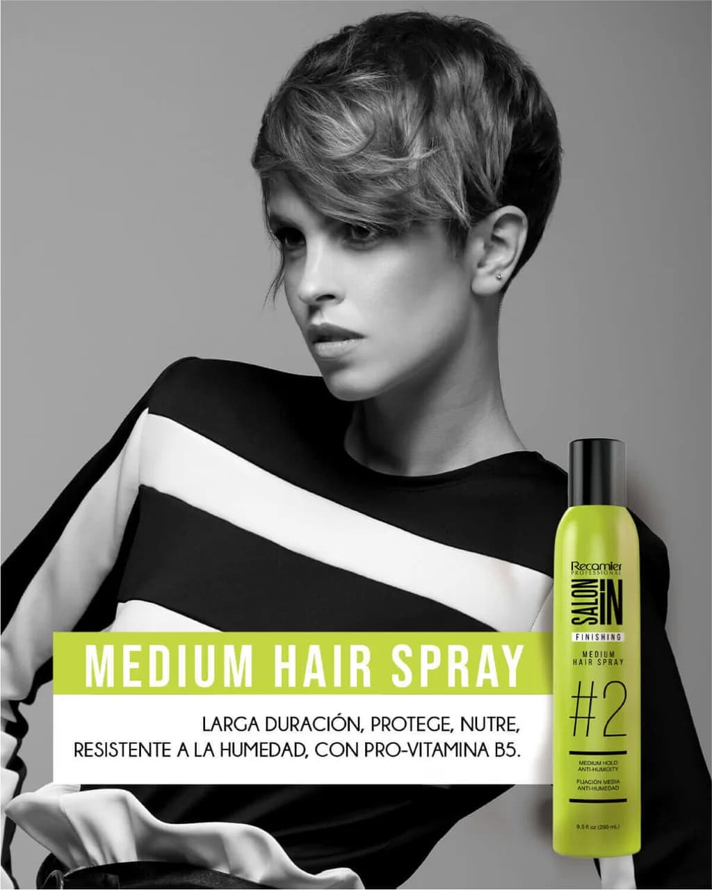 RECAMIER Salon In Spray Medium Hair 280ml - imagen 3