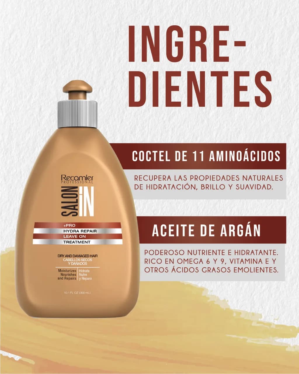 RECAMIER Salon In Tratamiento Sin Enjuague Hydra Repair 300ml - imagen 2