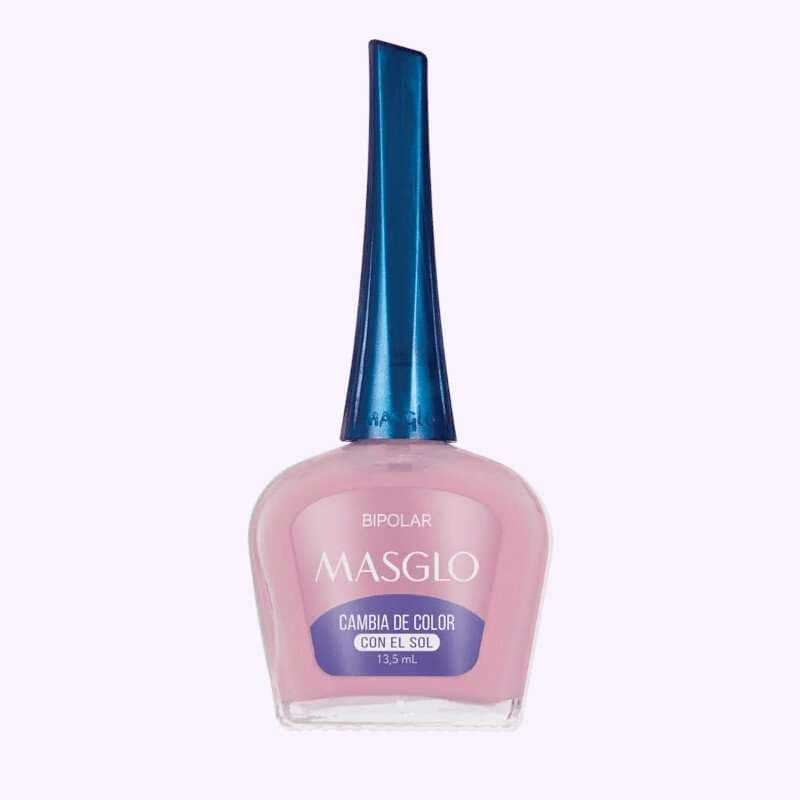 MASGLO Bipolar Esmalte Tradicional Fotocromatico Gama Rosada 13,5ml