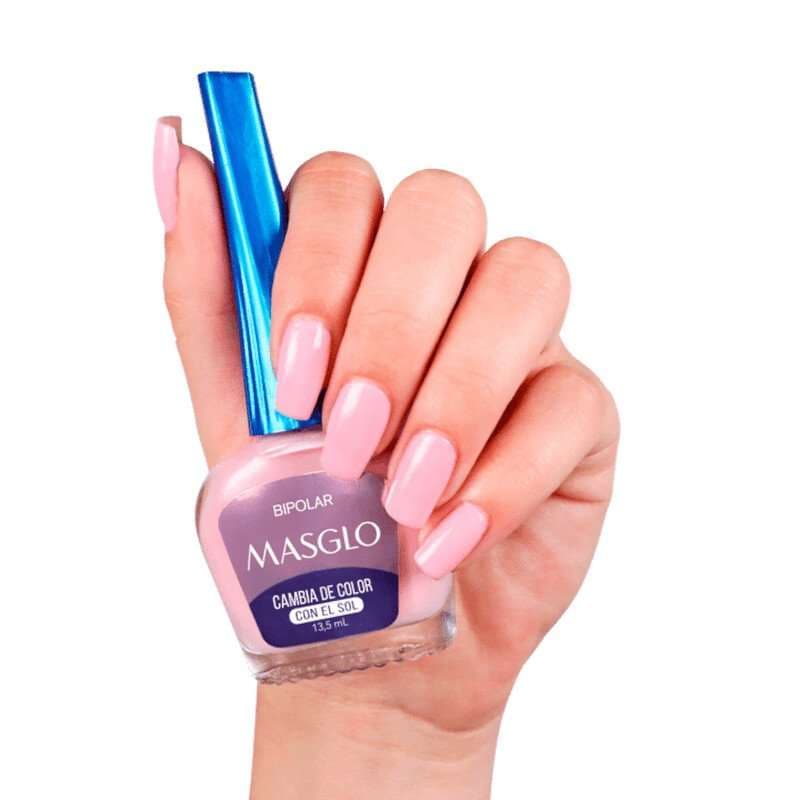 MASGLO Esmalte Tradicional Fotocromaticos Kit Caja Rosada 13,5ml - imagen 2