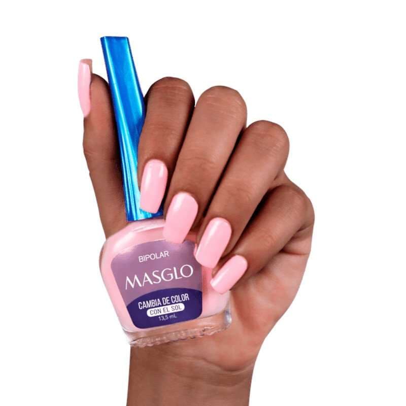 MASGLO Esmalte Tradicional Fotocromaticos Kit Caja Rosada 13,5ml - imagen 4
