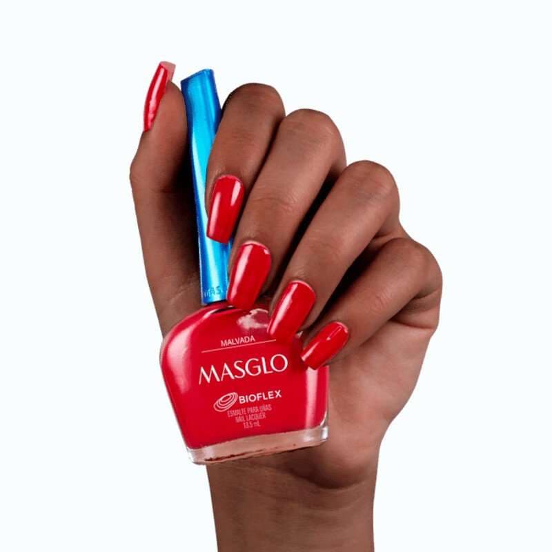 MASGLO Malvada Esmalte Tradicional Cremoso Gama Rojo 13,5ml - imagen 4
