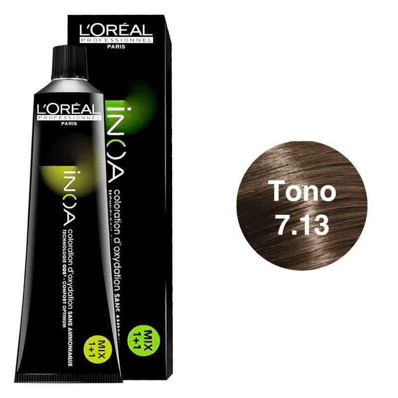 L’Oréal Professionnel Inoa Tono 7.13 Rubio Ceniza Dorado 60ml