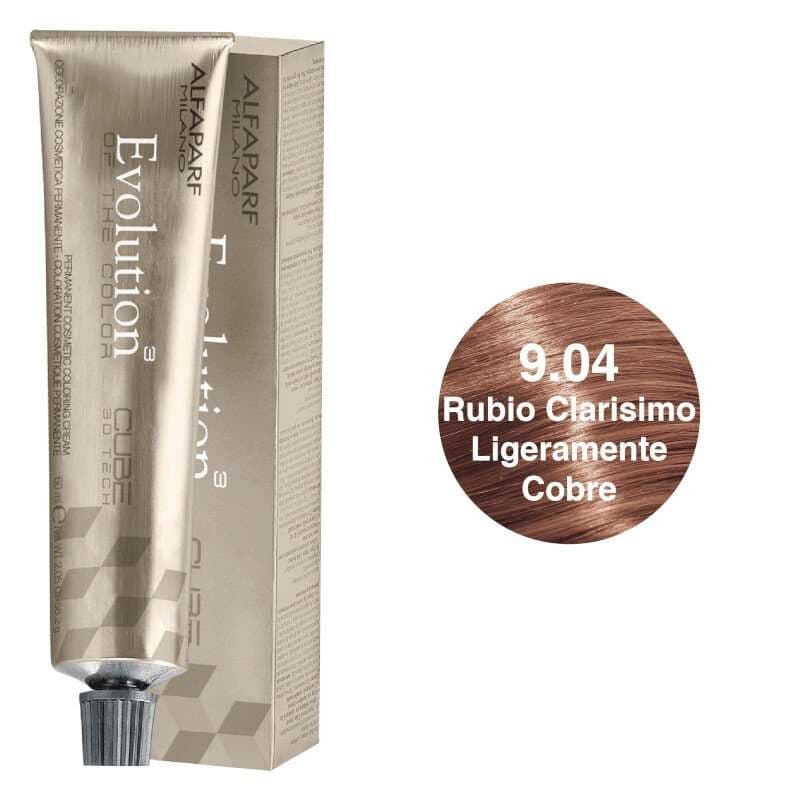 ALFAPARF Evolution Tinte Tono 9.04 Rubio Clarísimo Ligeramente Cobre