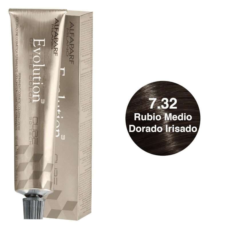ALFAPARF Evolution Tinte Tono 7.32 Rubio Medio Dorado Irisado