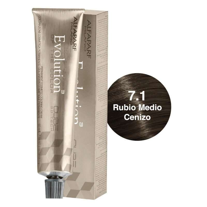 ALFAPARF Evolution Tinte Tono 7.1 Rubio Medio Ceniza