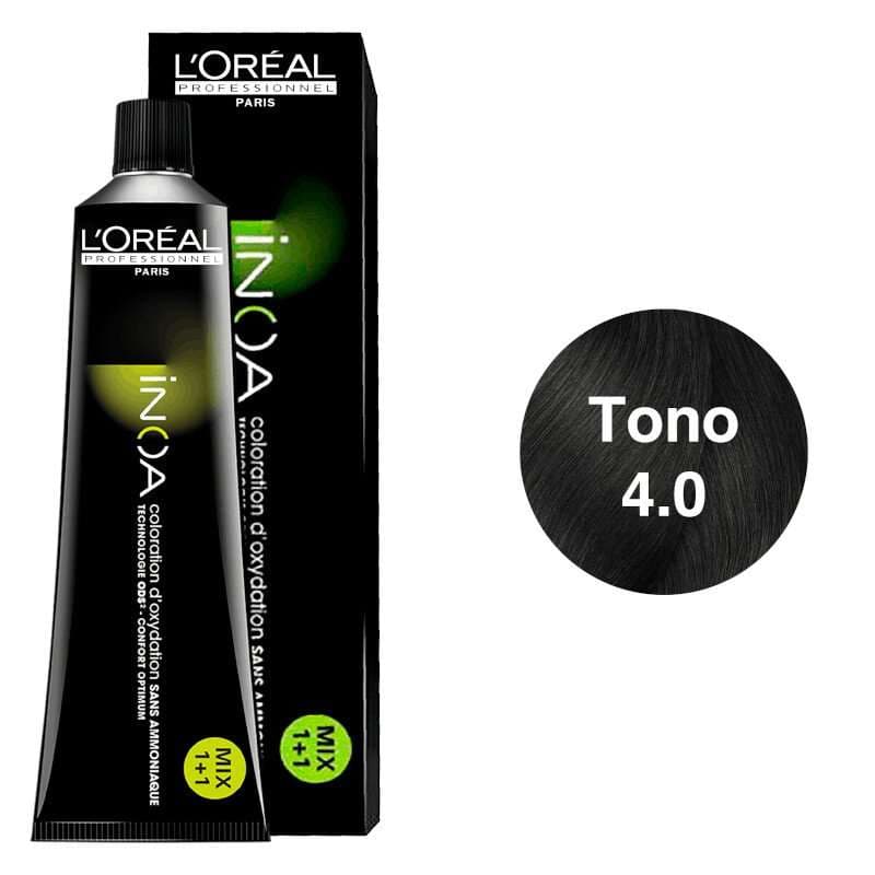 LOREAL Tinte Inoa Tono 4.0 Castaño Profundo 60ml