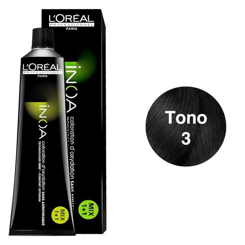 LOREAL Tinte Inoa Tono 3 Castaño Oscuro 60ml